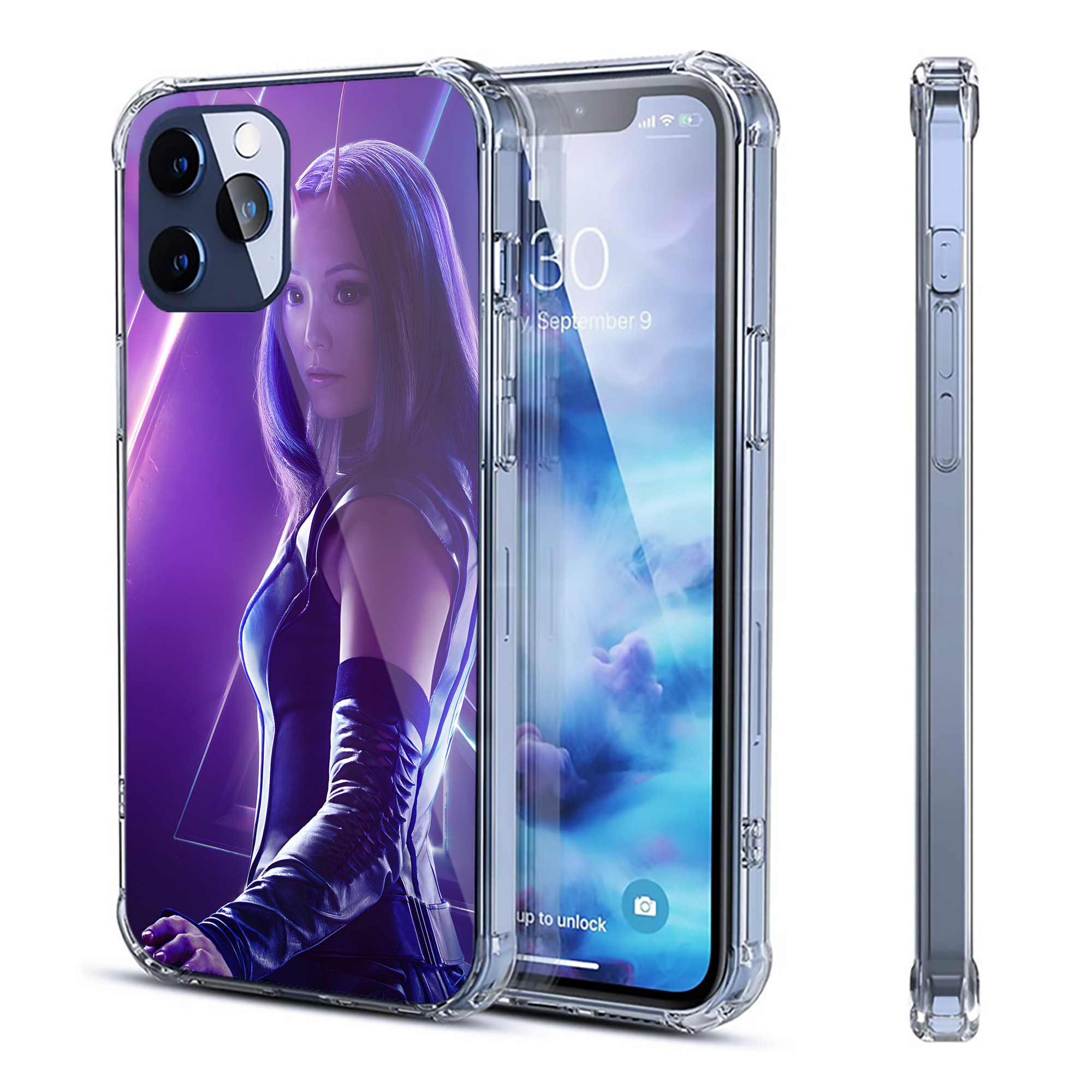 （画像用） アベンジャーズ The Avengers 【iPhone 12シリーズ対応】透明スマホケース（クリアソフトケース）